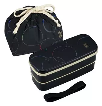 OSK Lunch Box with Drawstring Bento Bag Choon Two-tier PW-28C