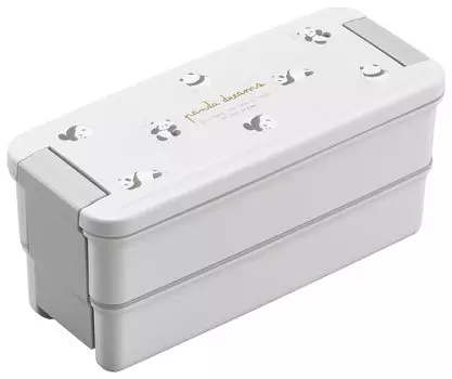 OSK lunch lunch with top bottom made in dishwasher microwave with stain adults 2-tier box, Panda, 2-tier box, partitions, 340, 310ml, Japan, safe,