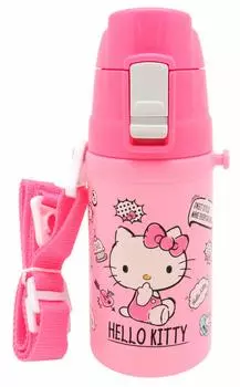OSK Mug Bottle Direct Stainless Steel Bottle Hello Kitty Sakura 480ml with Cosmetic [Cold Type/Comes Box] SBK-480D розовый