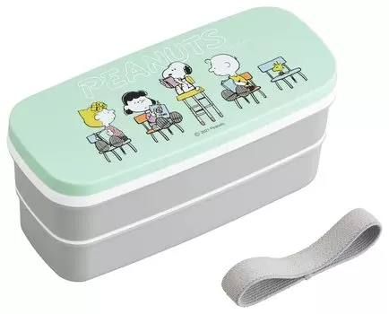 OSK Peanuts Lunch Box Two Tiers Made in Japan (With Dividers) PW-28K