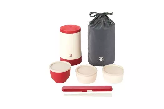 OSK Stainless Steel Thermal Lunch Box UTSUWA ENJI Diameter x SW-3 10.5 17.3cm