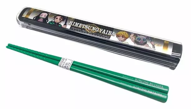 ОСК Убийца Демонов: Kimetsu no Yaiba палочки для еды с крышкой, набор HS 11, темно-коричневый