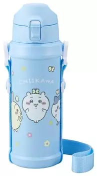 OSK Water Bottle Chikawa Direct Stainless Steel Bottle 0.8L SBR-800D Blue