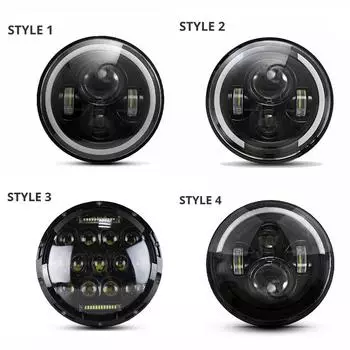 Oslamp 2 шт. 7 60 Вт светодиодные фары для Jeep CJ/Wrangler JK светодиодные фары дальнего света для Land Rover Defender H4 H13 фары