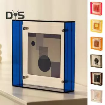 Ослепительная акриловая фоторамка, украшения, печать и обрамление, креативная фоторамка, дисплей, сделай сам, стирка фотографий, домашний декор серый