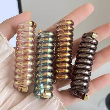 Ослепительная телефонная линия, петля для волос, женская эластичная повязка для волос, хвост, аксессуары для волос, пузырчатая коса, инструменты для укладки волос