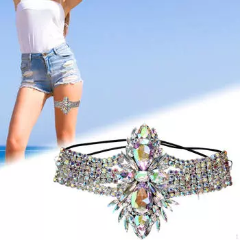 Ослепительное колье-цепочка на ногу для элегантных случаев Silver Color