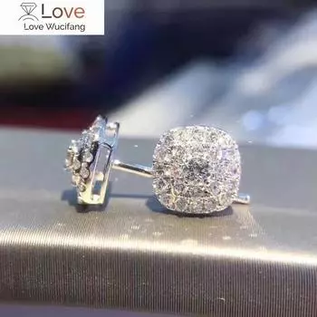 Ослепительные серьги-гвоздики из циркония для женщин, изысканные женские свадебные аксессуары, высококачественные помолвочные украшения, шикарный подарок