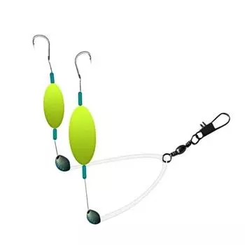 Оснастка для ловли карпа с двойными крючками, обратная нижняя леска, оффшорная оснастка для морской рыбалки с прибоем и принадлежностями для ловли бобов в космосе 6