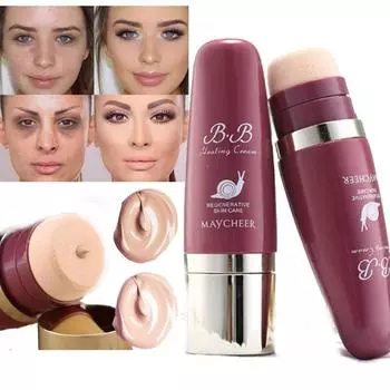 Основа для макияжа Основа для контроля жирного блеска BB Face Liquid Foundation Cream 01-lvory white