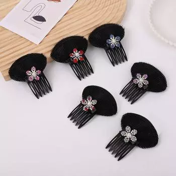 Основа для волос Pearl Невидимая объемная заколка для волос Элегантная объемная подушечка для волос на каждый день красный