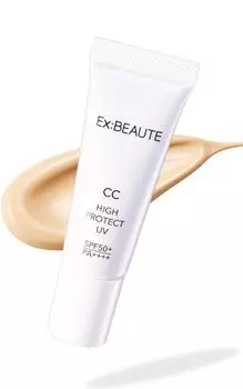 Основа под макияж Ex Beaute CC Cream, сделано в Японии, CC High Protect UV 14g, яркий цвет, BB-крем, основа без УФ-поглотителя, ингредиенты для красоты SPF50+