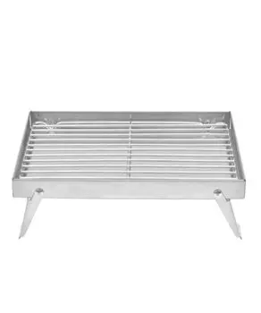 Основание гриля для костра с высоким креплением серебряный