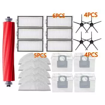 Основная боковая щетка HEPA-фильтр для Xiaomi Roborock Q7 Max/Max+/T8, запасные части для пылесоса, крышка, тряпка для швабры