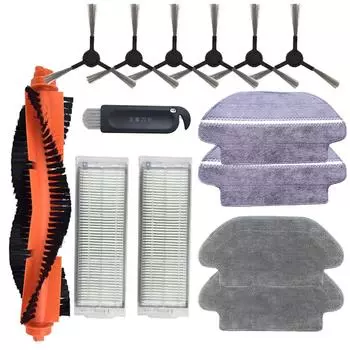 Основная щетка Hepa-фильтр, боковая щетка, ткань для швабры для робота-пылесоса xiaomi STYJ02YM Conga 3490 Viomi V2 PRO, фильтр V-RVCLM21B