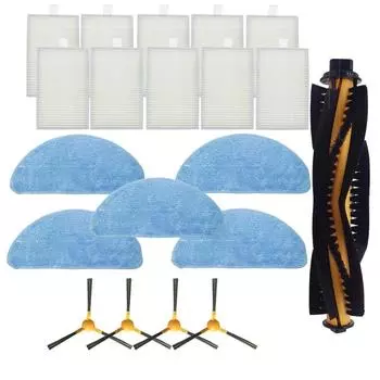 Основная щетка HEPA-фильтр, боковая щетка для MOOSOO RT30 RT40 RT50 R3 R4, набор аксессуаров для робота, запчасти для пылесосов, аксессуары