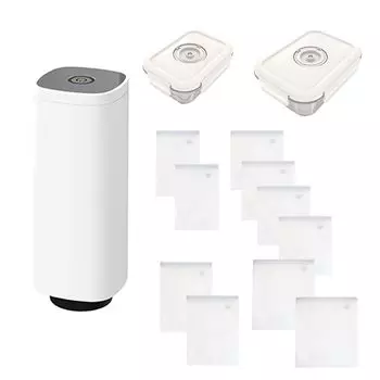 Основной блок вакуумной упаковочной машины Электрический пакет с застежкой-молнией Пищевой пакет Прозрачный вакуумный пакет для хранения продуктов Компрессионный пакет Герметичный контейнер для хранения Tupperware