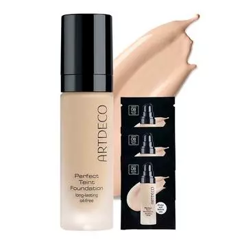 Основной продукт Art Deco Perfect Tint Foundation 20 мл + набор мини-основы 6 мл, Нет. 08, Нет. 08 (компонент), 1 комплект