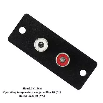 Основной RCA-подключение AV-адаптера RCA-терминал Разъем RCA Аудиоразъем RCA Соединительный штекер black 1Pc