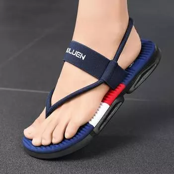 Основные повседневные легкие пляжные сандалии удобные модные универсальные дышащие износостойкие сандалии для мужчин новинка весна лето 39 чёрный