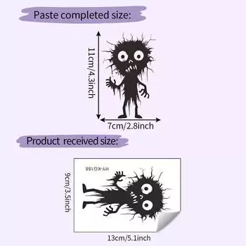 Особенности Черная Хэллоуин Мультяшная Наклейка на Выключатель ПВХ Декор для Стен для Комнаты Гостиной