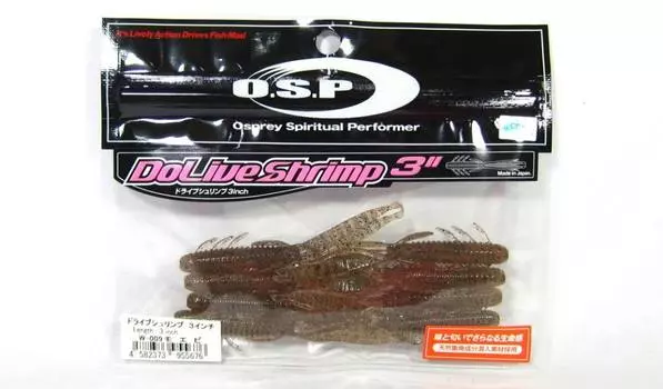 OSP Soft Lure Dolive Креветка 4 дюйма W-009 (2206)