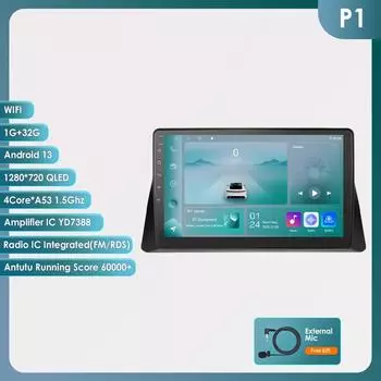 OSSURET 10.1 Android 14 Автомобильные интеллектуальные системы 2Din Беспроводной Carplay Android Auto для Honda Accord 8 2008-2013 Поддержка RDS BT GPS 4G Автомобильная мультимедиа P1 4Core 1G 32G