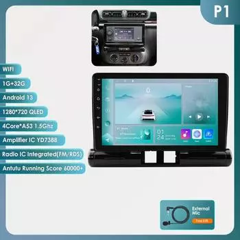 OSSURET 4G Carplay Android Auto Car Radio для Citroen C3 Aircross 2017-2023 C4 Aircross Мультимедийный плеер Авторадио GPS Стерео Интеллектуальный экран RDS P1 A 4Core 1G 32G