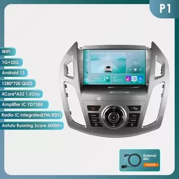 OSSURET 9-дюймовый Carplay 4G 2 Din Android 13 автомобильное радио для Ford Transit Connect 2013 - 2018 Ford Tourneo Connect Мультимедиа Видео GPS Интеллектуальный экран P1 4Core 1G 32G