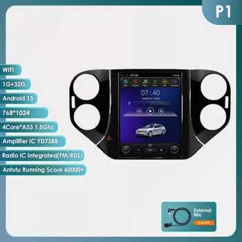 OSSURET Android Car Radio для VW Volkswagen Tiguan 2007-2016 Мультимедиа 9,7-дюймовый вертикальный экран Carplay Android Auto GPS RDS FM Интеллектуальный экран P1 4Core 1G 32G