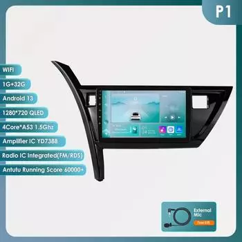 OSSURET Carplay 4G 10,1-дюймовая автомобильная интеллектуальная система Android автомобильное радио для Toyota Corolla Auris 2013 - 2016 GPS стерео интеллектуальный экран Bluetooth RDS P1 4Core 1G 32G