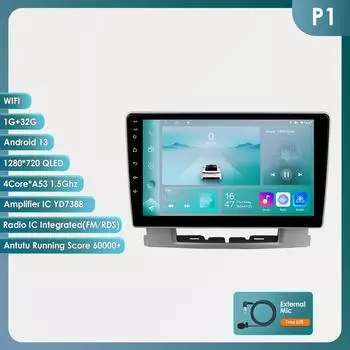 Ossuret Carplay 4G 7862 AI Intelligent Systems Android 13 Car Radio for Honda CRV CR-V 2007 2008 2009 2010 2011 Intelligent Multimedia Video Player P1 4Core 1G 32G