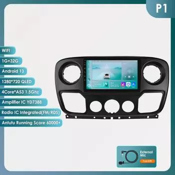 OSSURET Carplay 4G Android автомобильный мультимедийный проигрыватель для Nissan NV400 2010 -2019 для Opel Movano для Renault Master III 2011 GPS видео интеллектуальный экран P1 4Core 1G 32G
