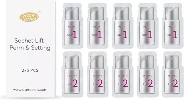 Оставьте на минут жидкость для химической завивки ресниц для каждой отдельной накладной ресницы для типа стержня и типа зажима Профессиональные наборы из 10 3-5 [Маленькие 1-компонентные 2-компонентные