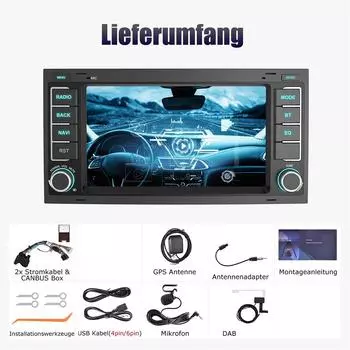 Оставайтесь на связи в пути с 7 Android Car Radio для T5 с поддержкой Android Auto 7 Zoll Android 13