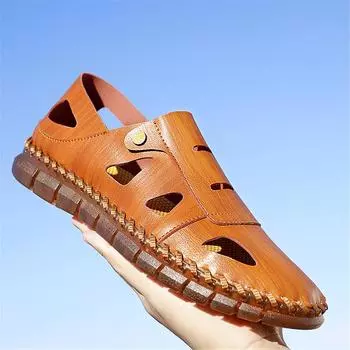 Оставайтесь свежими на ходу: Мужские модные, воздушные тапочки с цепкостью для улицы US 5(EUR 38) чёрный