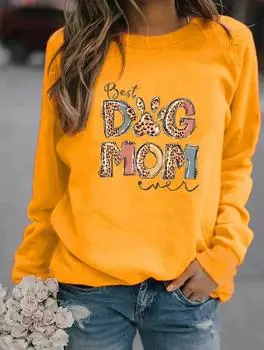 Оставайтесь в тепле и моде этой зимой с толстовкой с круглым вырезом для женщин, украшенной множеством стильных узоров S