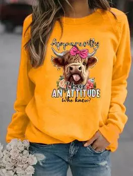 Оставайтесь в уюте и стиле этой зимой с толстовкой с круглым вырезом для женщин, доступной в нескольких модных узорах S