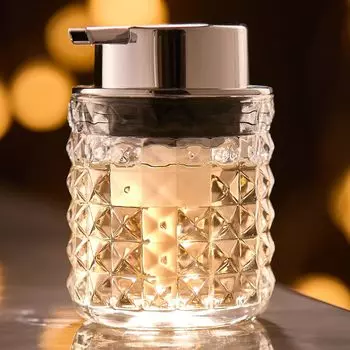 Оставшийся уровень мыла на уровне мыла для рук Широкий дозатор для мытья посуды Дозатор для мытья посуды Прозрачный дозатор VOLPONE, Взгляд, Диспенсер, Рот,