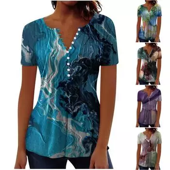 (Острая курица)Женская кружевная футболка с v-образным вырезом и коротким рукавом, модный пуловер в рубчик