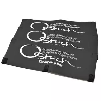Ostrich Cycling Accessories Cover Set of 3 Black [Frame A]