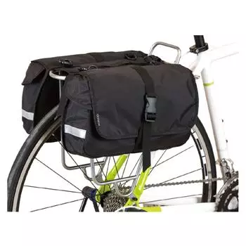 Ostrich Pannier Bag Black Left and Right Set [P-115S]