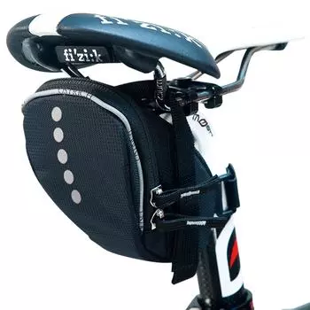 Ostrich Saddle Bag Black [SP-102]