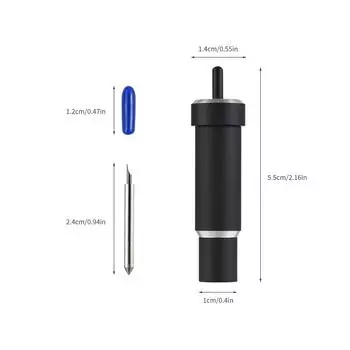 Острое лезвие для глубокой резки со шлангом и коробкой для хранения, совместимой с Maker/Explore/Explore зелёный