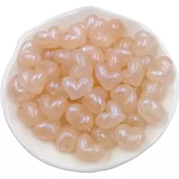 Остроконечное сердце/звезда для браслета, ожерелья, флуоресцентный порошок, свободные бусины, материал для изготовления ювелирных изделий, акрил макарон, 10 шт. Heart зелёный