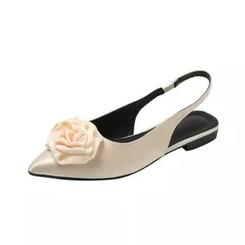 Остроносые босоножки женские новые летние туфли женские модные босоножки с квадратным каблуком и цветочным принтом Post-mixing Belt Slip On повседневная женская обувь 35