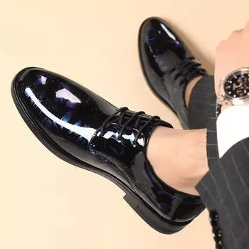 Остроносые туфли для мужчин, весенне-осенние туфли, мужские, легитимная кожа, элегантные и классические, дешевая распродажа 38