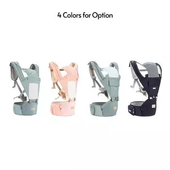 Островная многофункциональная переноска-кенгуру с поясничной опорой на бедре, съемный дышащий стул Wasit Breathable Style Green