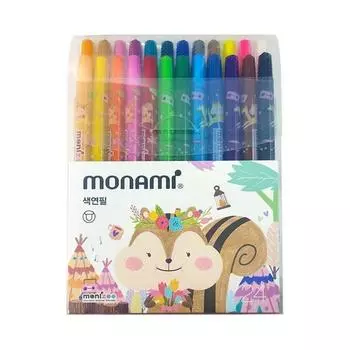 Острые цветные карандаши Monami Monige для девочек, 24 цвета, 1 шт., корейские игрушки