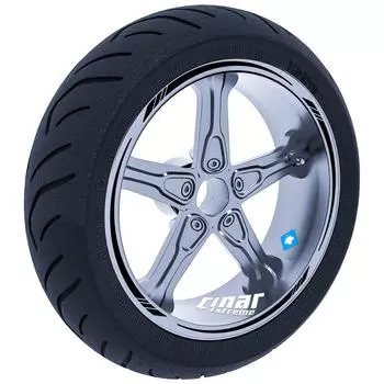 Острый дизайн, черный как смоль, внутренний внешний обод, набор обода, лента, полоски, наклейки, наклейки CinarExtreme